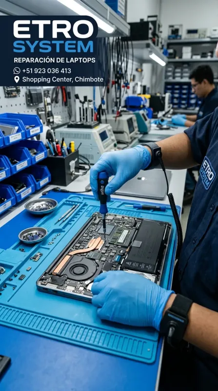 ETRO SYSTEM: reparación de computadoras, laptops, servidores y cámaras de seguridad en el Shopping Center de Chimbote (WhatsApp 923 036 413)
