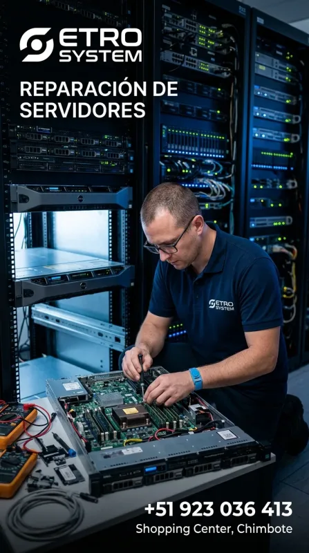 ETRO SYSTEM: reparación de computadoras, laptops, servidores y cámaras de seguridad en el Shopping Center de Chimbote (WhatsApp 923 036 413)