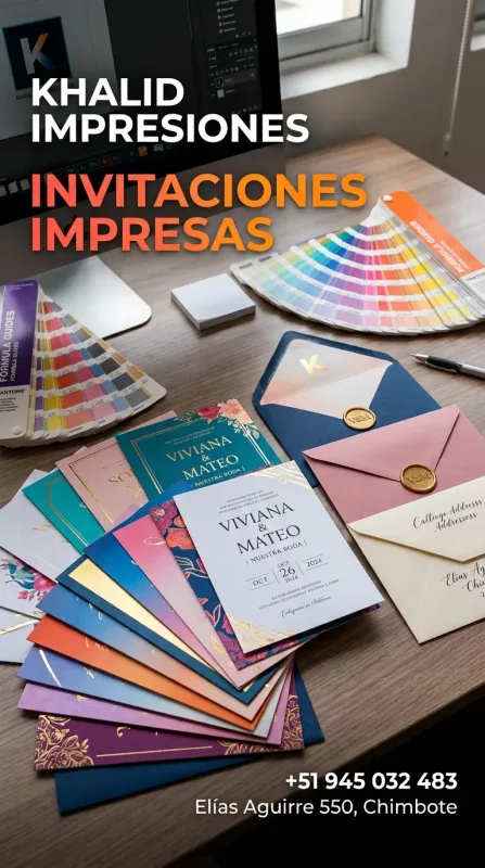 Khalid Impresiones: impresiones gráficas, letreros, corte láser, sublimados y recordatorios para fiestas en Chimbote (WhatsApp 945 032 483)