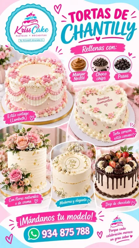 KrissCake — Tortas de Chantilly