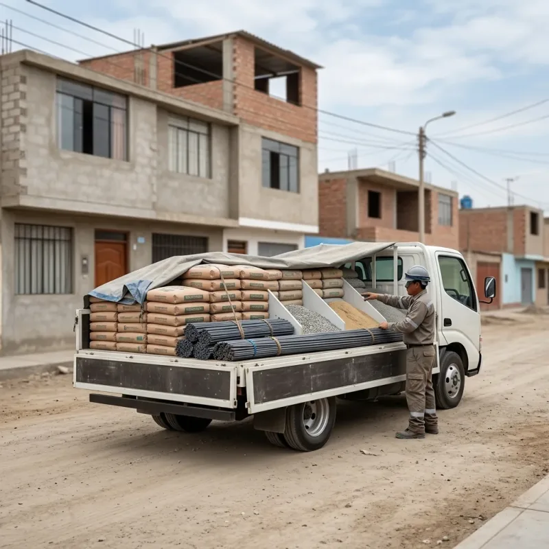 Ayudante chofer para reparto de materiales