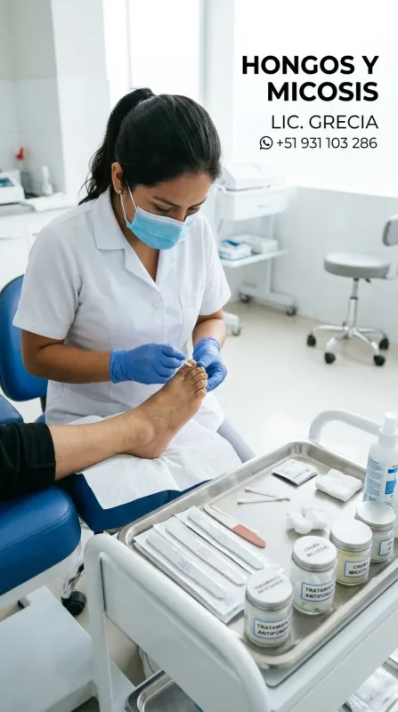 Licenciada Grecia: podología y enfermería a domicilio en Chimbote, Nuevo Chimbote, Santa y Coishco (WhatsApp 931 103 286)