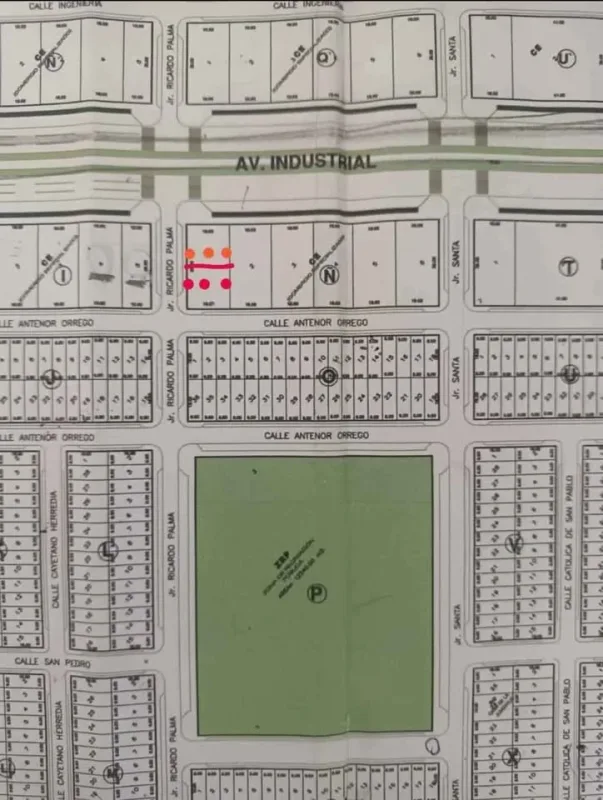Lotes comerciales de 6x18 m en la 2da Etapa de Villa del Universitario, Nuevo Chimbote: terreno plano con plano adjunto, pórtico, vigilancia y comisaría cercana