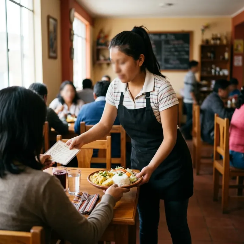 Atención de mesas y despacho de menú