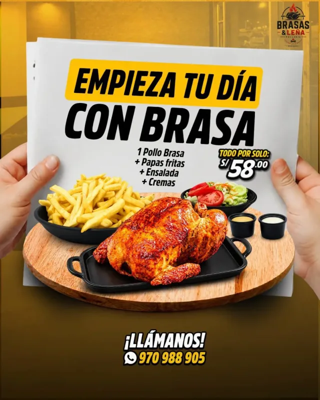 Pollería Brasas & Leña