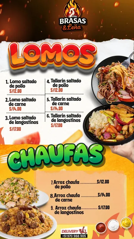 Pollo a la brasa, lomos, chaufas, parrillas, alitas y salchipapas en Huarmey