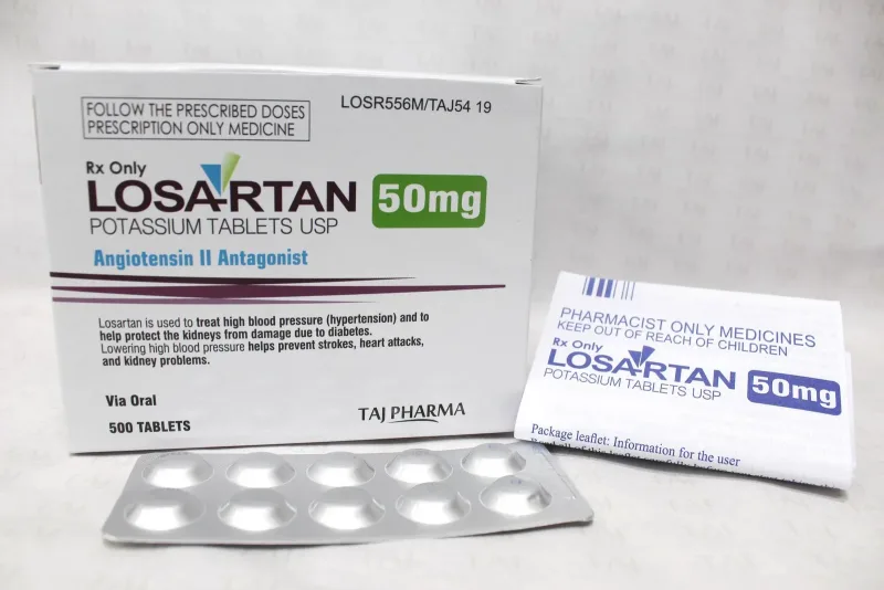 Losartán 50mg tabletas caja x 30 unidades