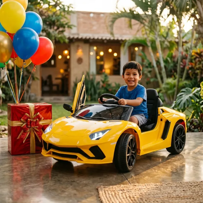 Lamborghini eléctrica infantil amarilla