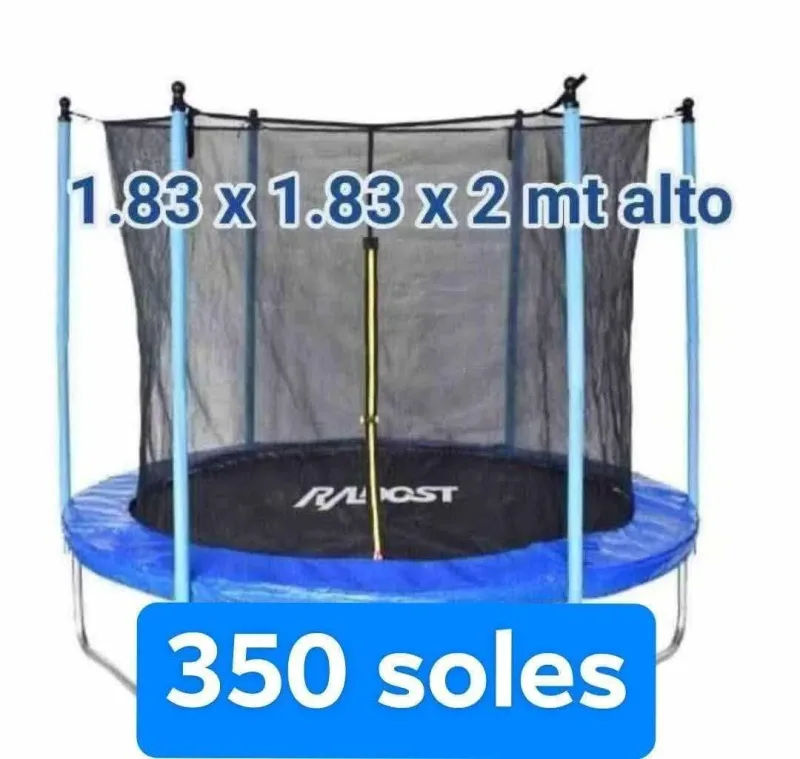 Cama saltarina 1.83x1.83x2 m — red de protección