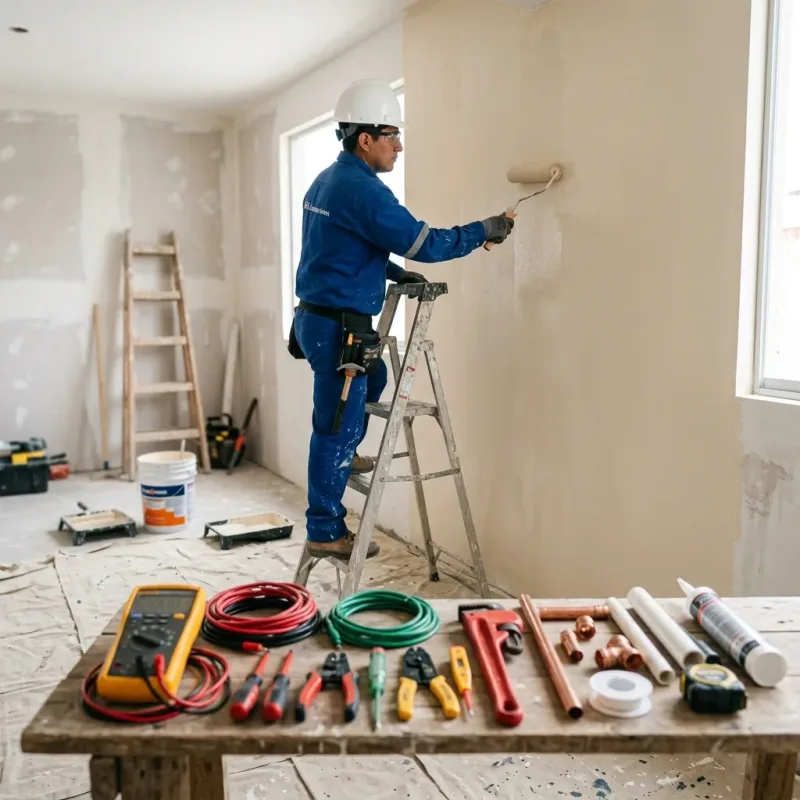 Servicios Generales: Electricidad, Gasfitería y Pintura