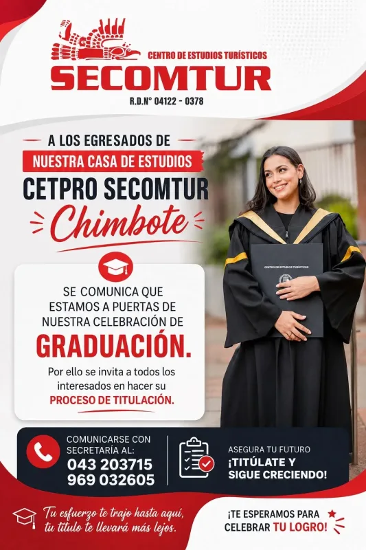 Instituto SECOMTUR de gastronomía en Nuevo Chimbote: clases de cocina, repostería y titulación