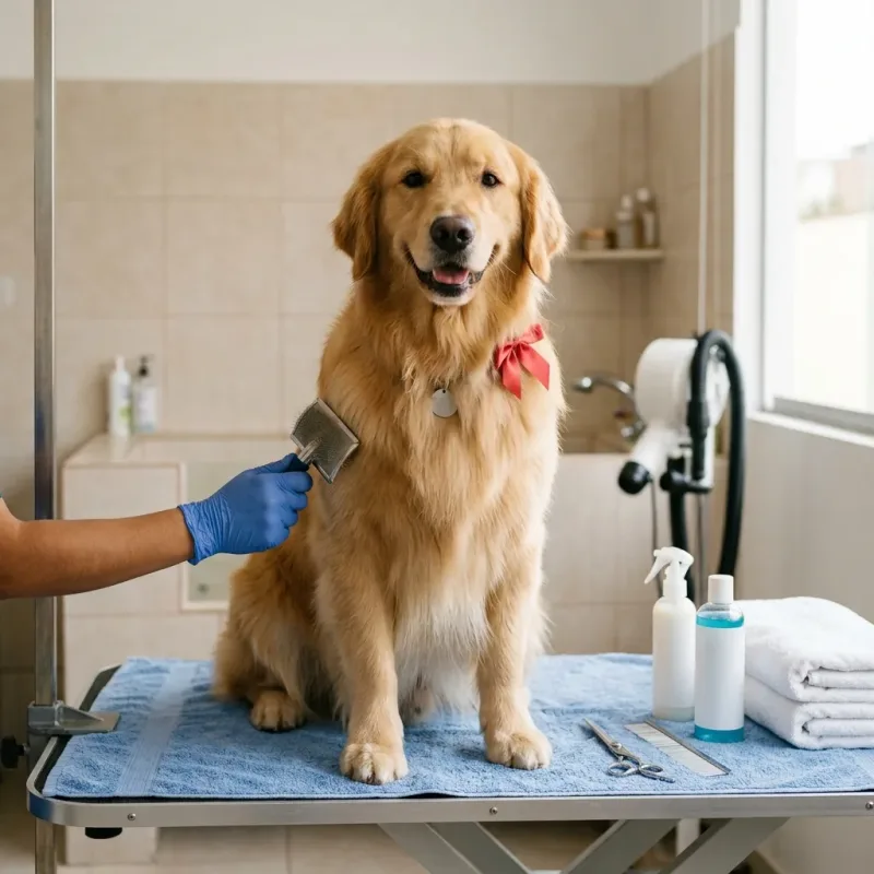Baño y corte para mascotas de más de 8 kg