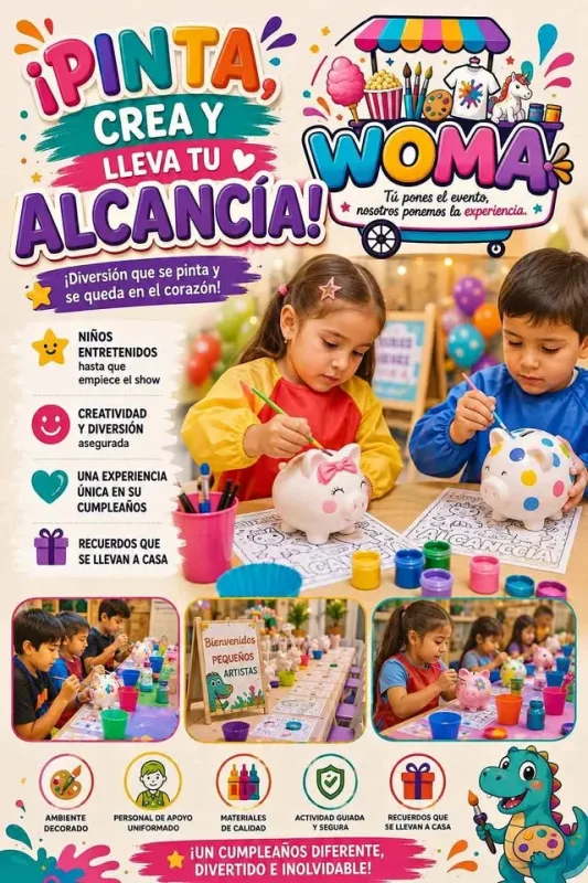 WOMA — Taller de Pintado y Carrito de Snacks